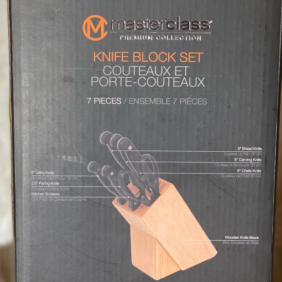 Masterclass Kitchen Masterclass 7 Piece Knife Block Set Poshmark